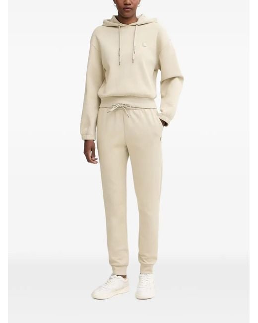 ARMANI EXCHANGE Natural Logo-Patch Drawstring Track Pants