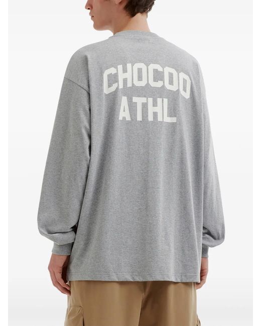 Chocoolate Gray T-Shirt À Broderies for men