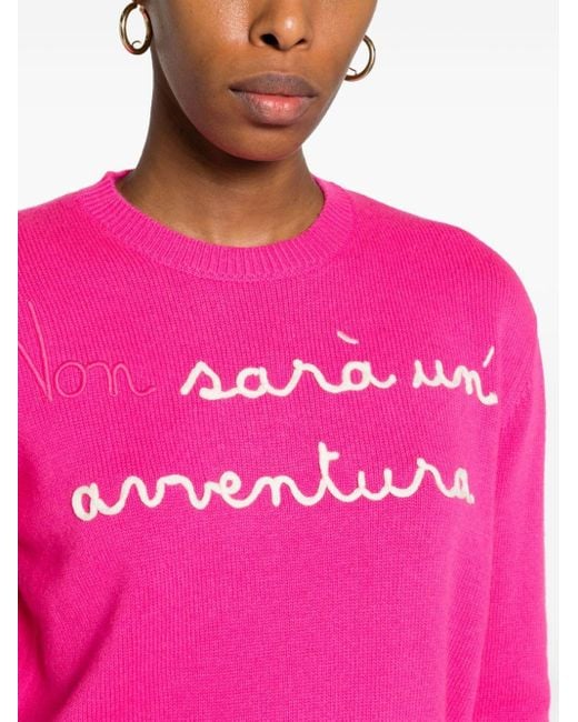 Pink slogan jumper new arrivals
