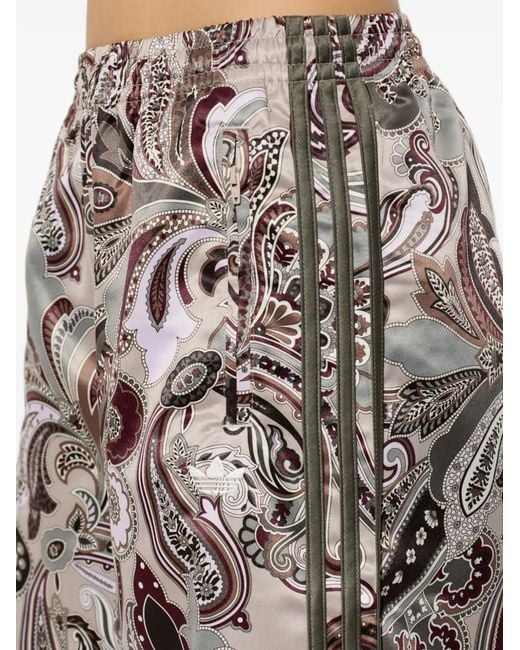 Adidas White Liberty London Firebird Satin Trackpant