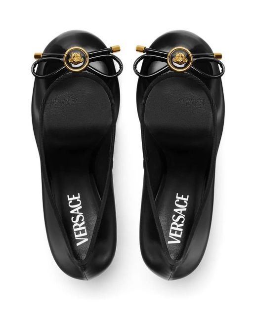 Versace Opera Bow 85mm パンプス Black