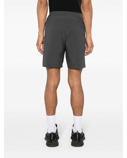 On Shoes Black Hybrid Logo-print Shorts for men