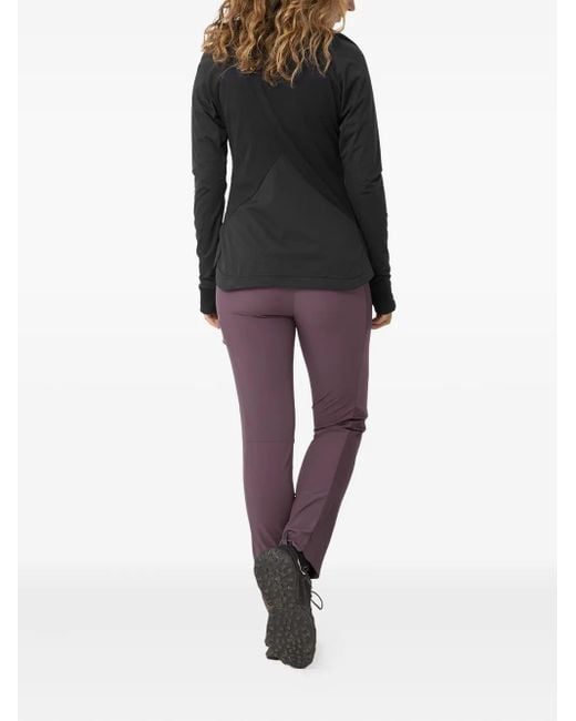 Lamunt Black High-Neck Zip-Front Jacket