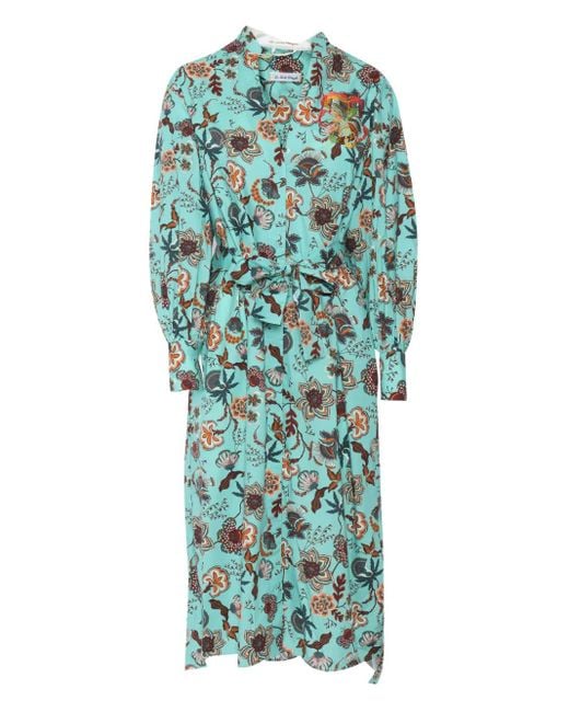 Vestido con estampado floral Le Sarte Pettegole de color Green