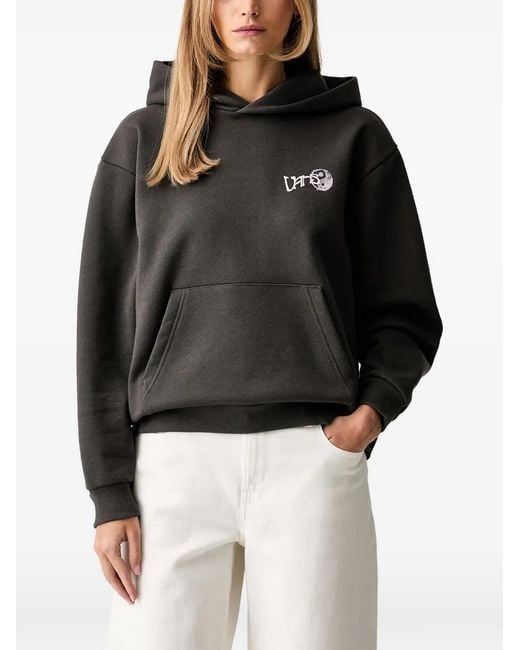 Vans Black Graphic-Print Drawstring Hoodie