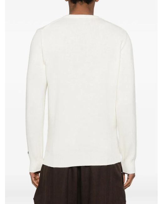 Mc2 Saint Barth White Pull Heron À Logo Brodé for men
