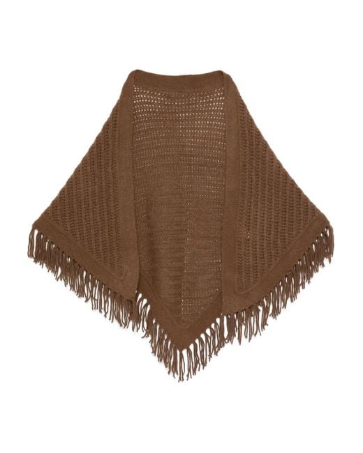 Bufanda con flecos Hemisphere de color Brown
