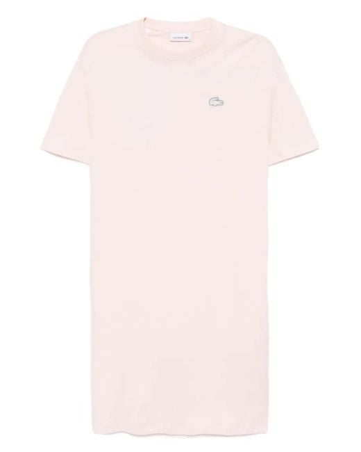 Lacoste Pink Kleid im Oversized-Look