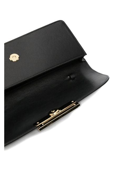 Victoria Beckham Black Dorian East-West Clutch Bag