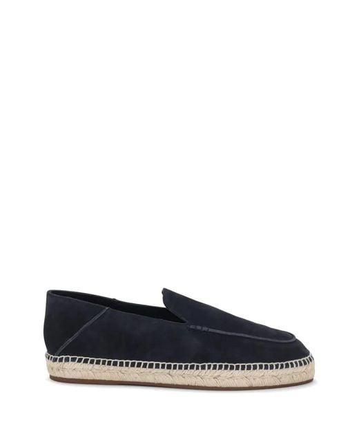 Loro Piana Blue Seaside Walk Suede Espadrilles for men