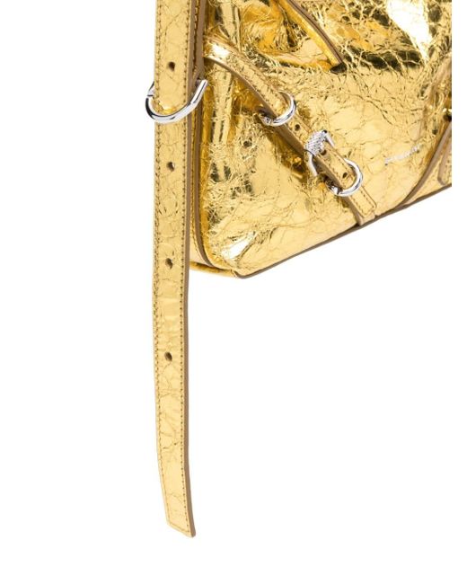 Givenchy Schultertasche Voyou Mini aus Metallic-Leder