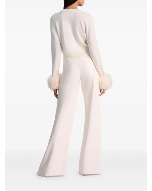 Alice + Olivia White Dollie Cardigan