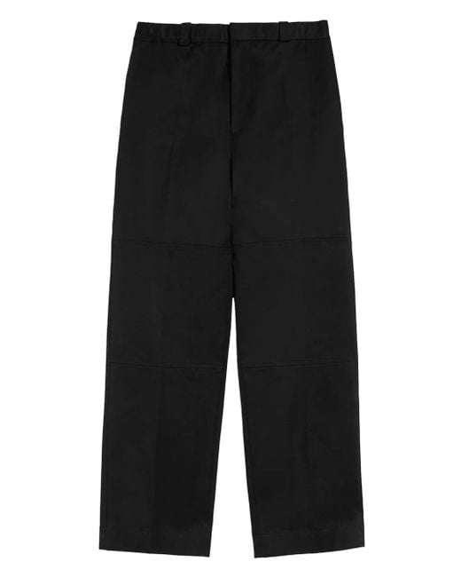 Jil Sander Black Cotton Trousers for men
