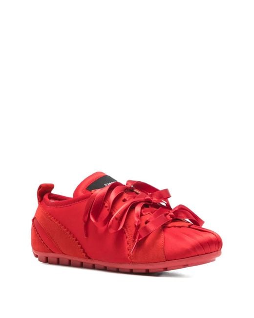 Simone Rocha Red Ribbon Sneakers