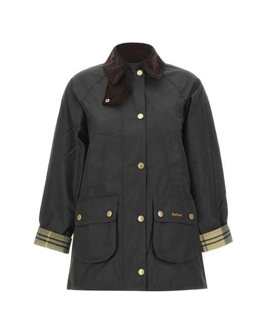 Barbour Black Modern Beadnell Waxed Jacket