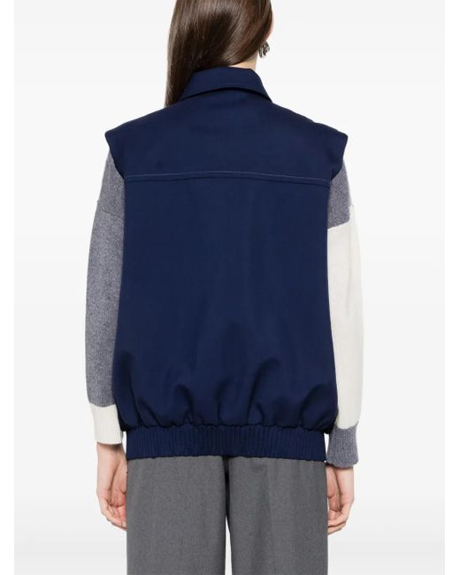 Marni Blue Virgin Wool Gilet