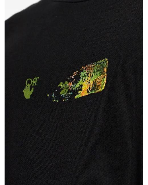 Off-White c/o Virgil Abloh Black Logo-Print Sweatshirt for men