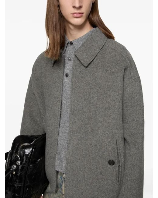 Acne Gray Wool Cashmere Jacket for men