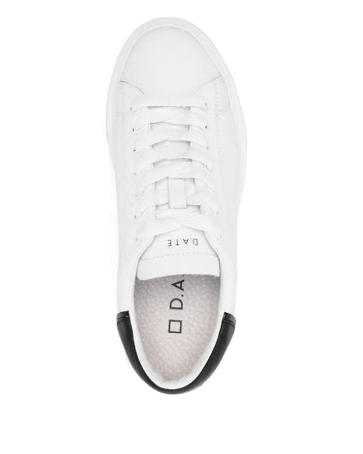 Date White Sneakers aus Leder