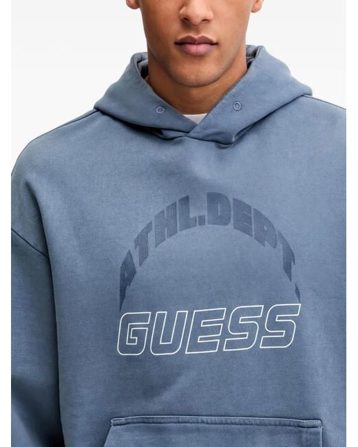 Guess Blue Long-Sleeve Hoodie for men
