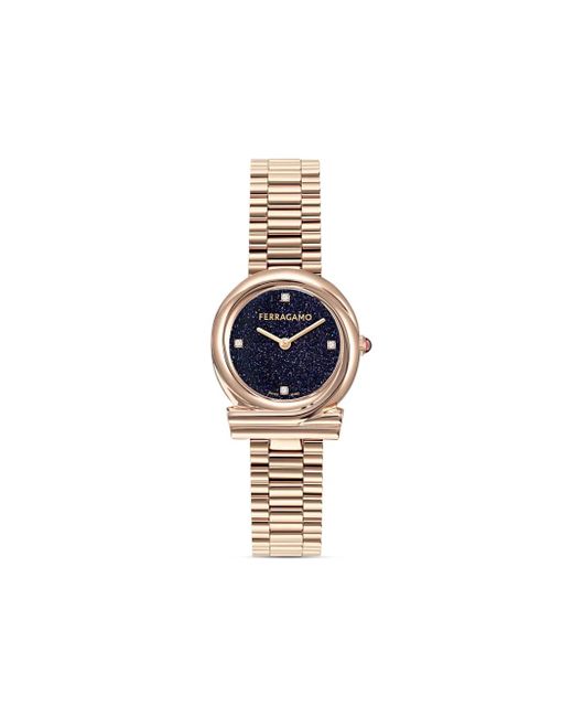 Orologio Gancini Twisted 28Mm di Ferragamo in Blue