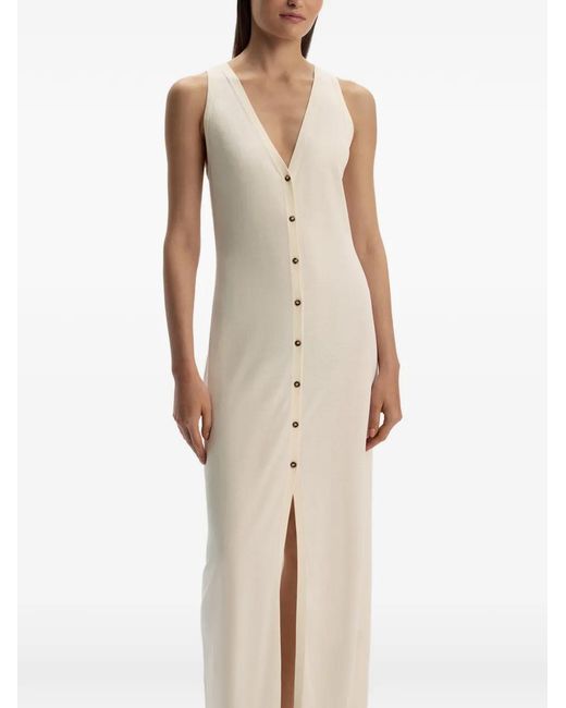 12 STOREEZ White Buttoned Maxi Dress