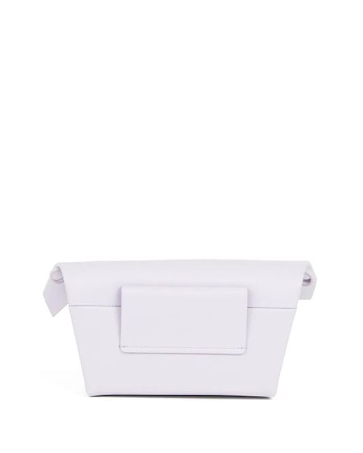Maison Margiela White Medium Snatched Classique Clutch Bag for men