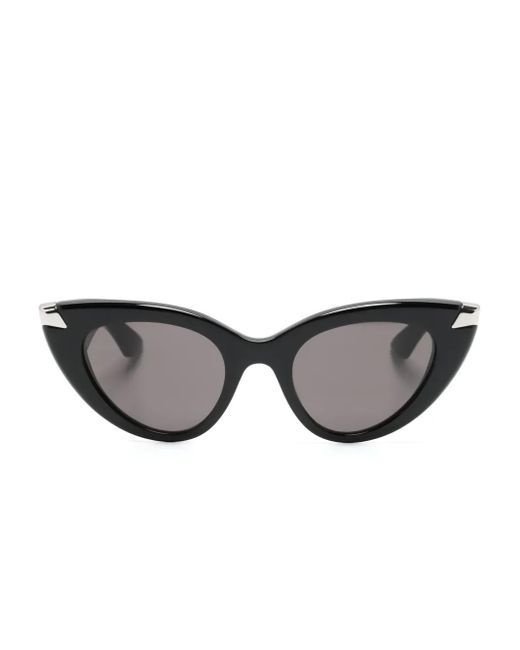McQueen Gray Am0442S Cat-Eye Sunglasses