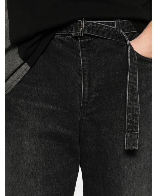 Sacai White Belted Denim for men