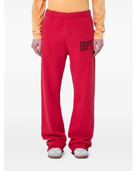 GALLERY DEPT. Red Cotton Track Pants for men