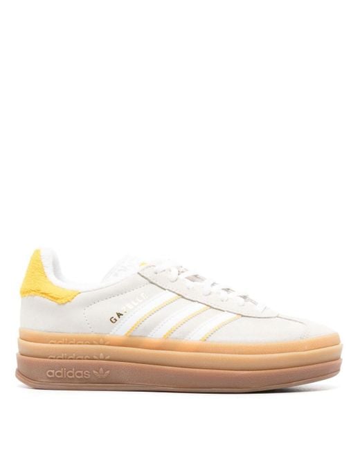 Adidas Natural Gazelle Layered-sole Sneakers