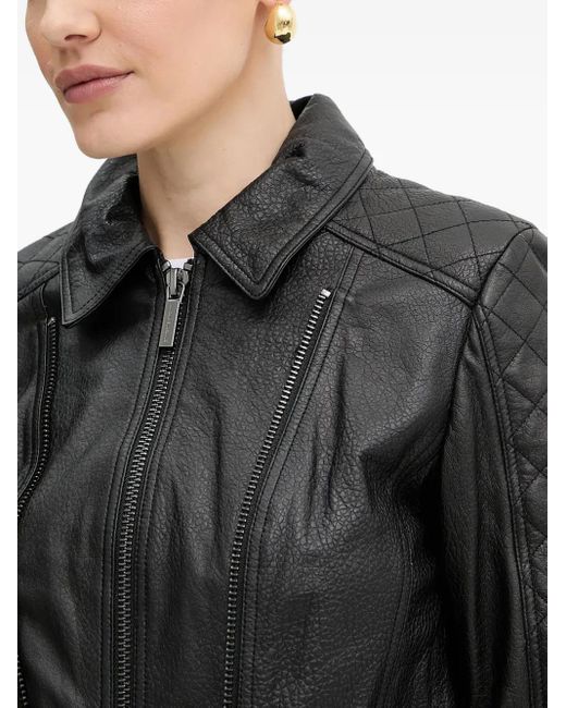 ARMANI EXCHANGE レディース ブラック キルティング ジャケットの通販 