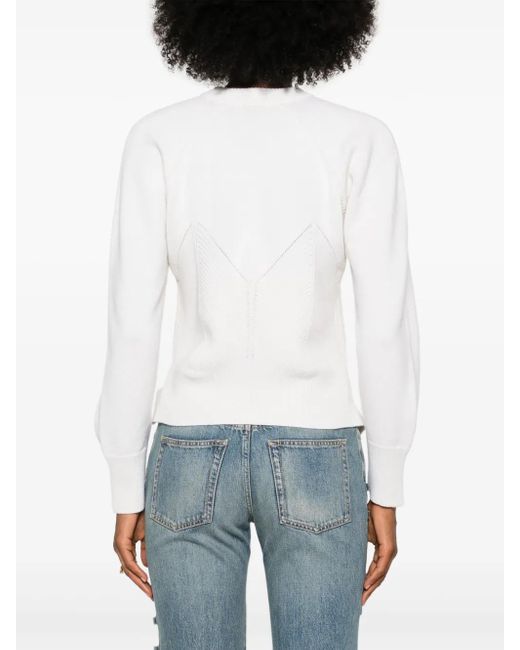 McQueen White Sweaters