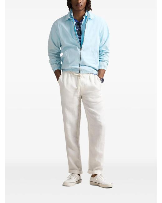 Polo Ralph Lauren Blue Poplin Windbreaker for men