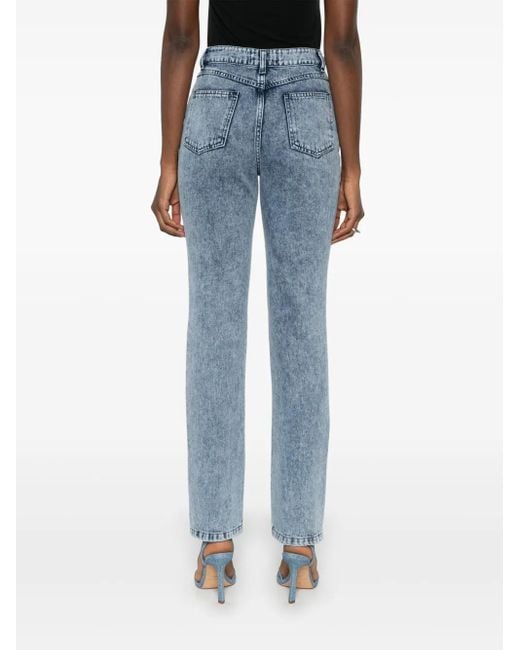 Ana Radu Blue Straight-Leg Jeans
