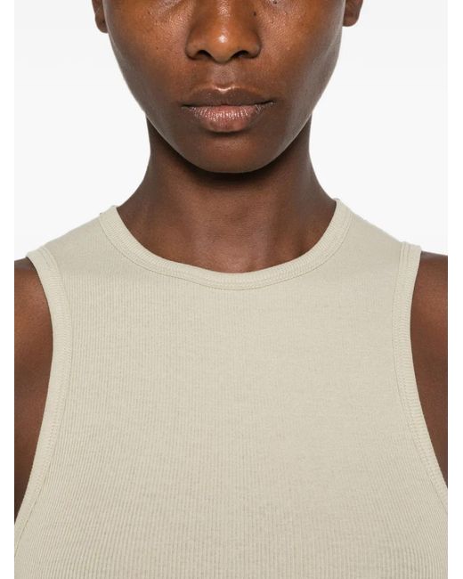 Wardrobe NYC White Ribbed-Knit Tank Top
