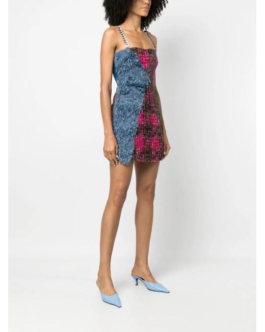 ANDERSSON BELL Pink Patchwork Mini Dress