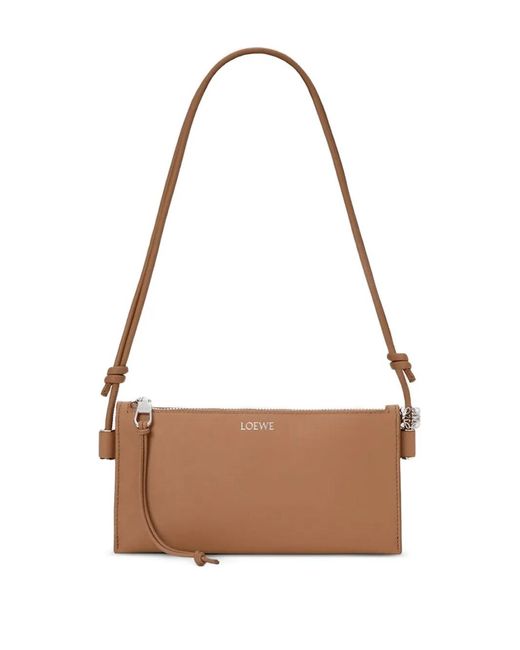 Loewe Brown Logo-Print Cross Body Bag