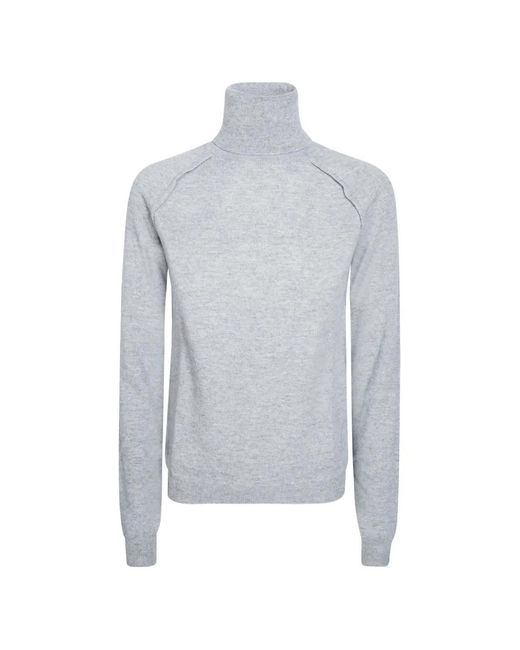 Dondup Blue Roll-Neck Sweater