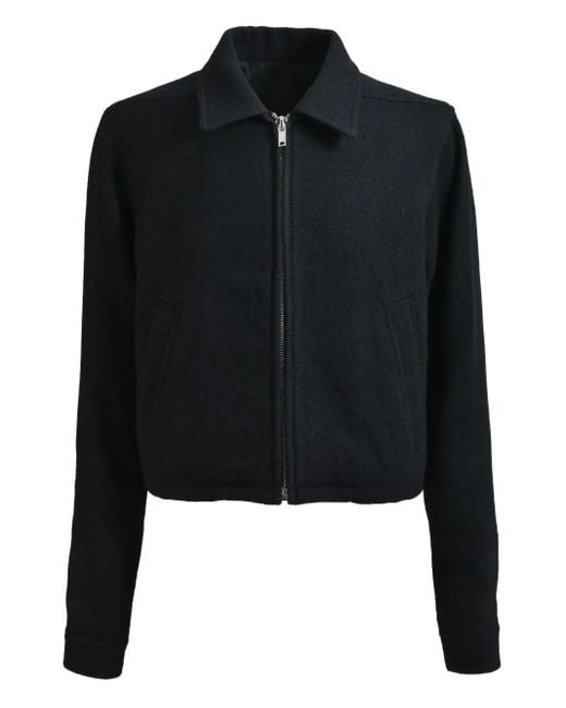 Giacca Con Zip di Rick Owens in Black da Uomo