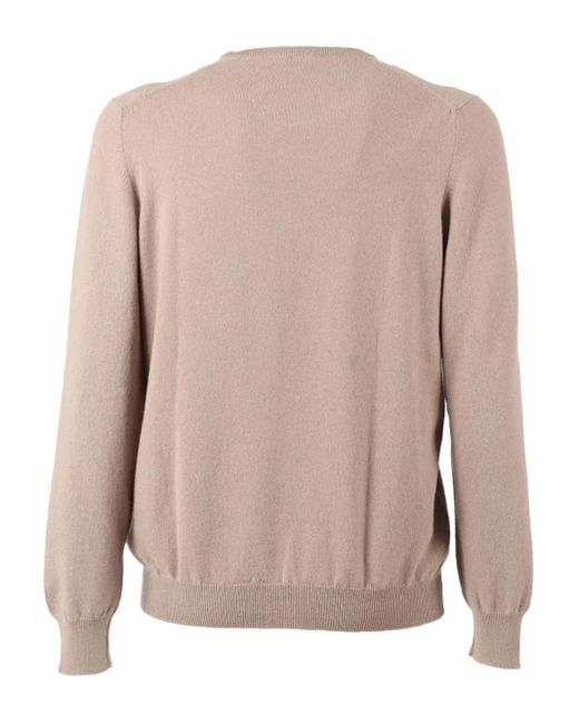 Fedeli Natural Crew-Neck Sweater for men