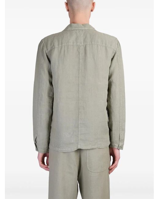 Camicia di 120% Lino in Gray da Uomo