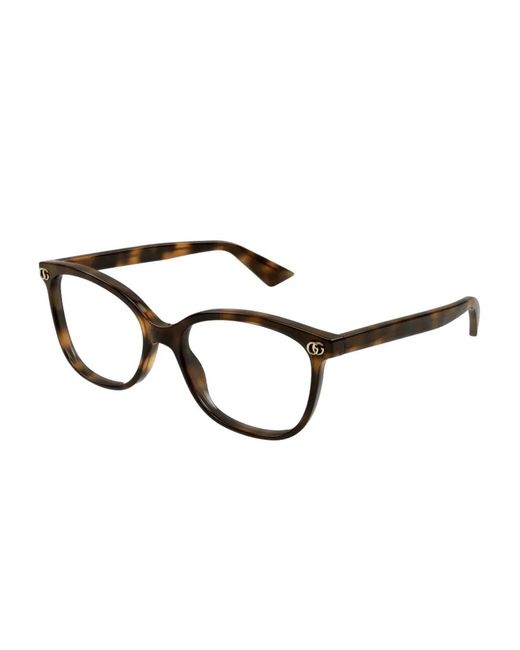 Gucci Brown Square-Frame Glasses