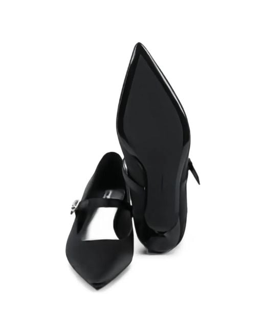 Karl Lagerfeld Black Pasha Pointed-Toe Pumps