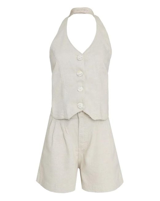 Lethicia Bronstein White Vanessa Playsuit