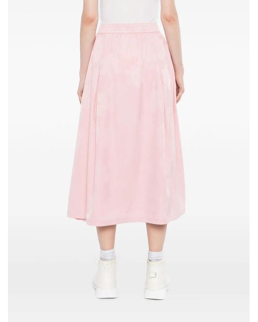 SPORT b. by agnès b. Pink Pleated Midi Skirt