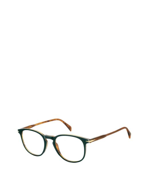 David Beckham Black Round-Frame Glasses
