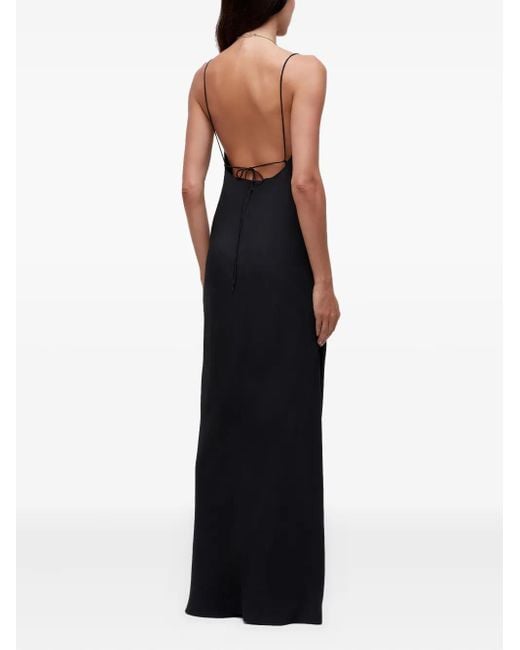 Osklen Black Open-Back Maxi Dress