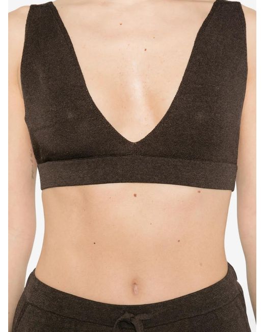 P.A.R.O.S.H. Black V-Neck Top