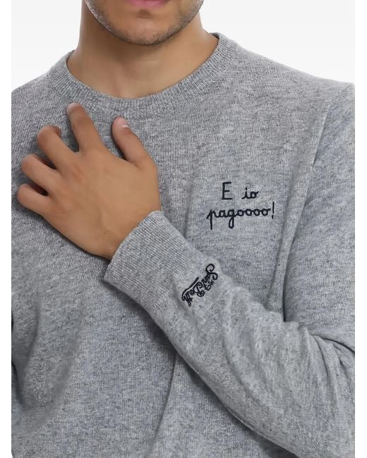 Mc2 Saint Barth Gray Heron Sweatshirt for men